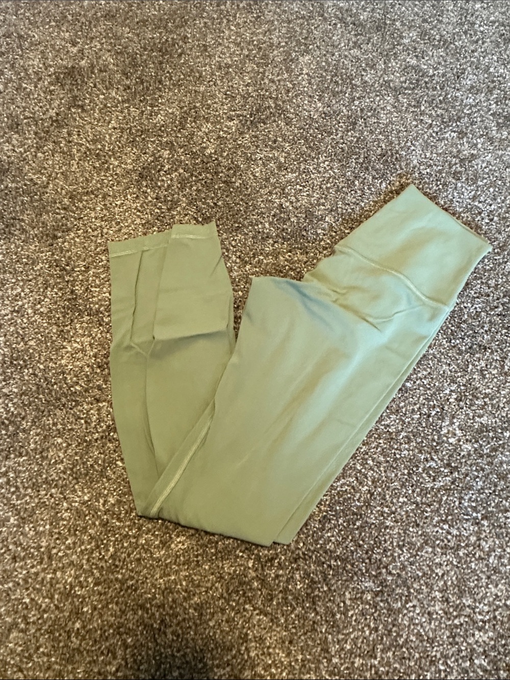 Lululemon High-Rise Olive Green Active Leggings